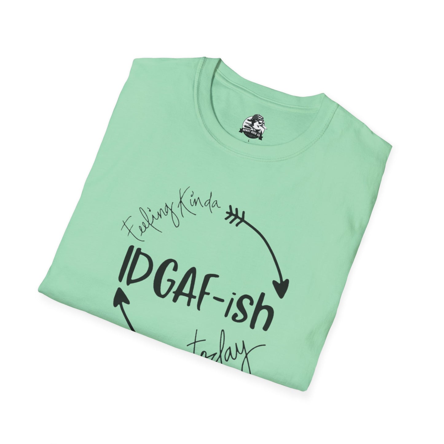 IDGAF-ish Unisex Softstyle T-Shirt, Casual Tee, Gift for Him/Her, Funny Shirt, Everyday Wear, Quirky Apparel