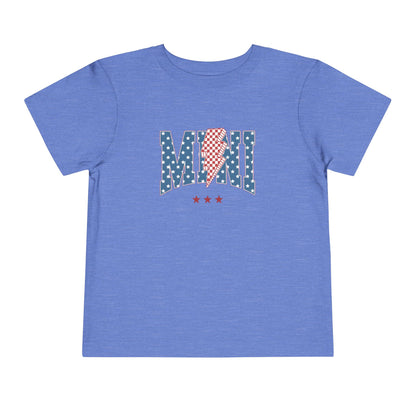 Mini USA Stars Toddler Tee, Perfect for 4th of July, Independence Day, Baby Shower Gift, Picnic, Toddler Playwear, Kids Apparel