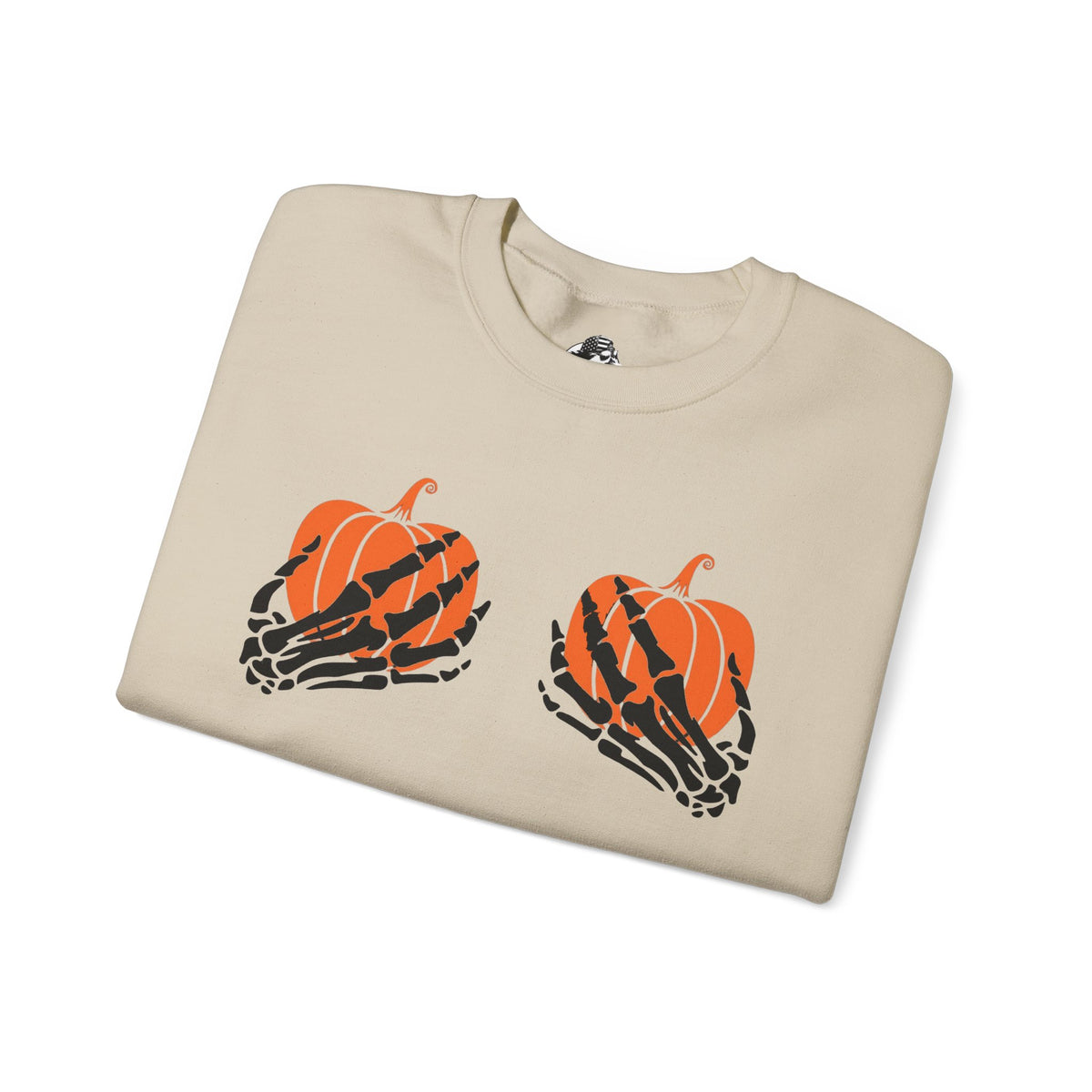 Pumpkin boo-bies (pumpkin smashing season) fleece crewneck