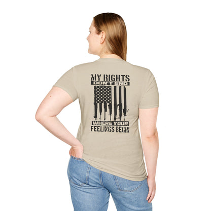 Unisex Softstyle T-Shirt with Empowering Quotes, Casual Graphic Tee, Statement Shirt for Activists, Gift for Patriots, Comfortable [...]