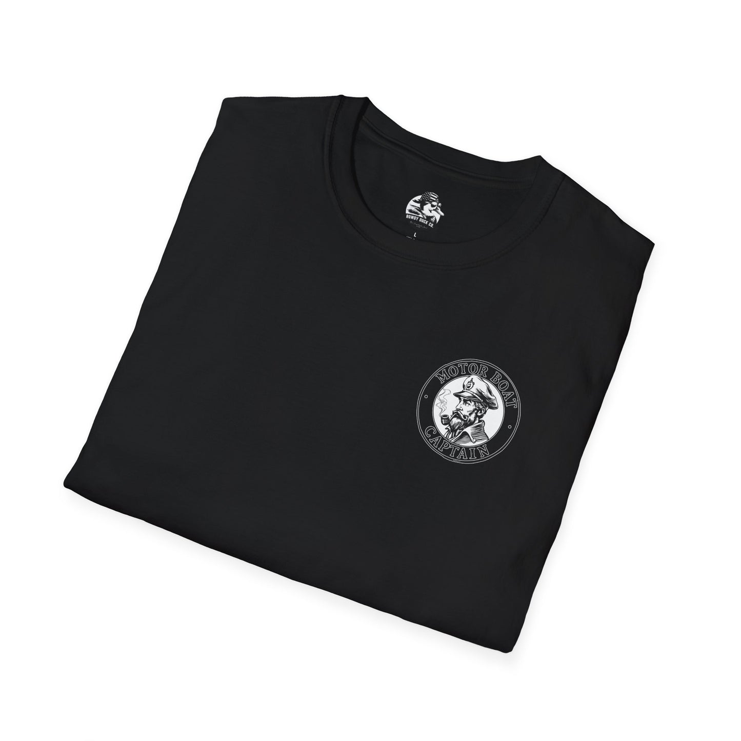 Motor Boat Captain Unisex Softstyle T-Shirt - Nautical Adventure Tee