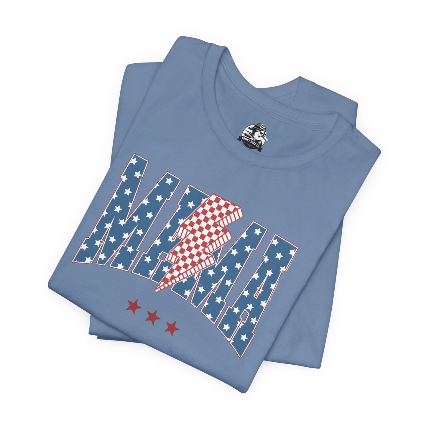 Comfy Women's Graphic tee - Mama -Stars & stripes -lightning bolt