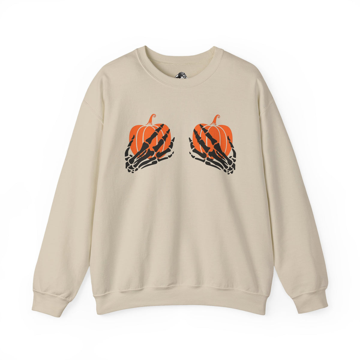 Pumpkin boo-bies (pumpkin smashing season) fleece crewneck