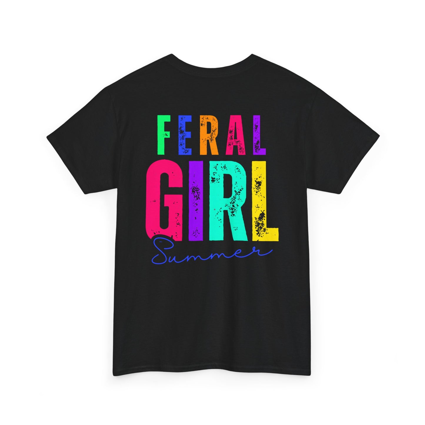 Feral Girl Summer Tee, Trendy Unisex T-Shirt, Casual Summer Wear, Gift for Friends, Festival Outfit, Playful Graphic Tee