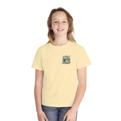 Comfort Color Youth Fishing Tee - Keep It Reel!