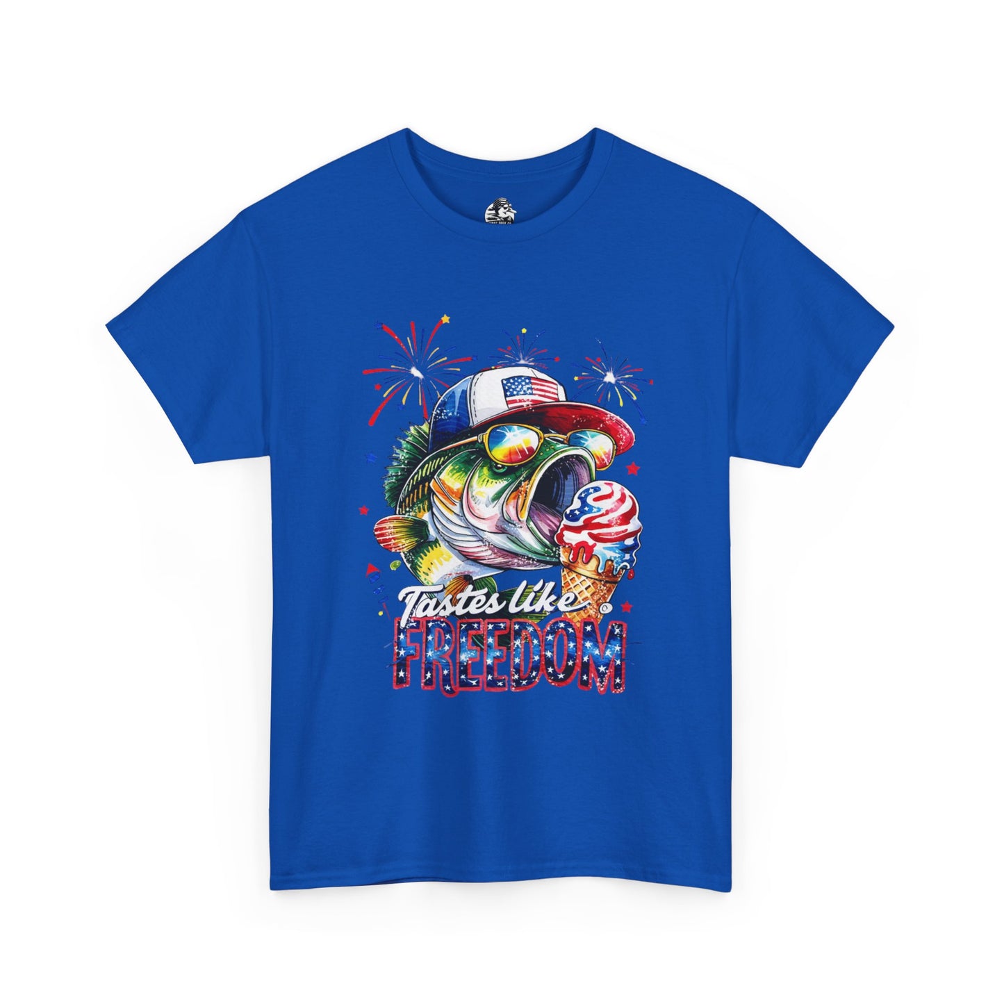 Patriotic Fishing Tee, Fourth of July Shirt, Freedom T-Shirt, Summer Adventure Apparel, Fishing Lover Gift