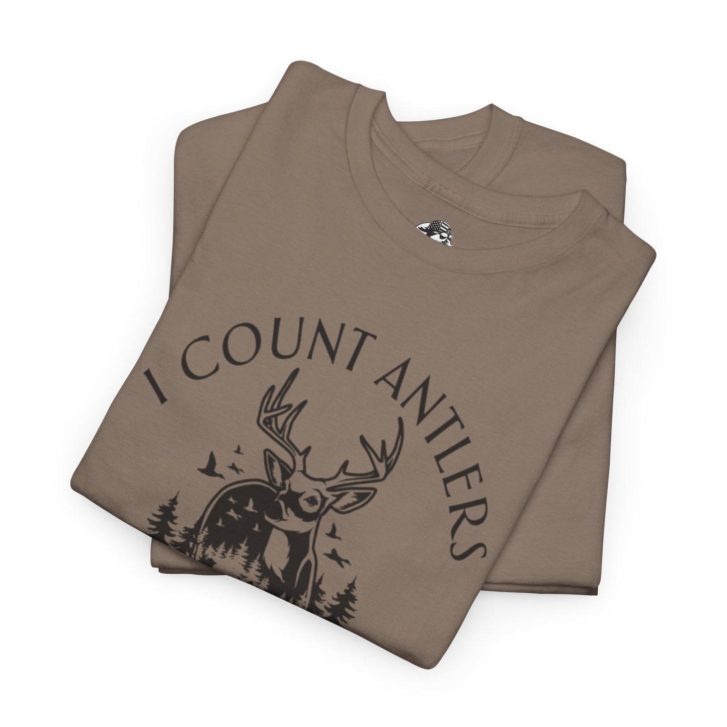 I Count Antlers Not Sheep Graphic Tee