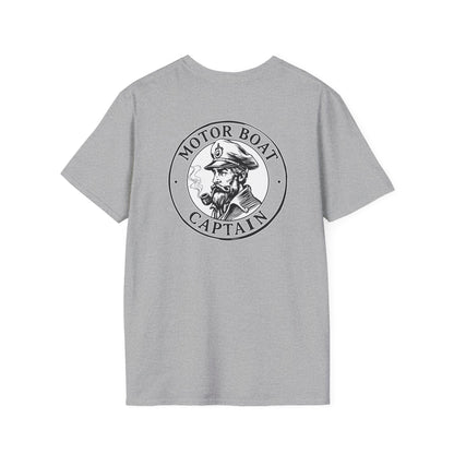 Motor Boat Captain Unisex Softstyle T-Shirt - Nautical Adventure Tee