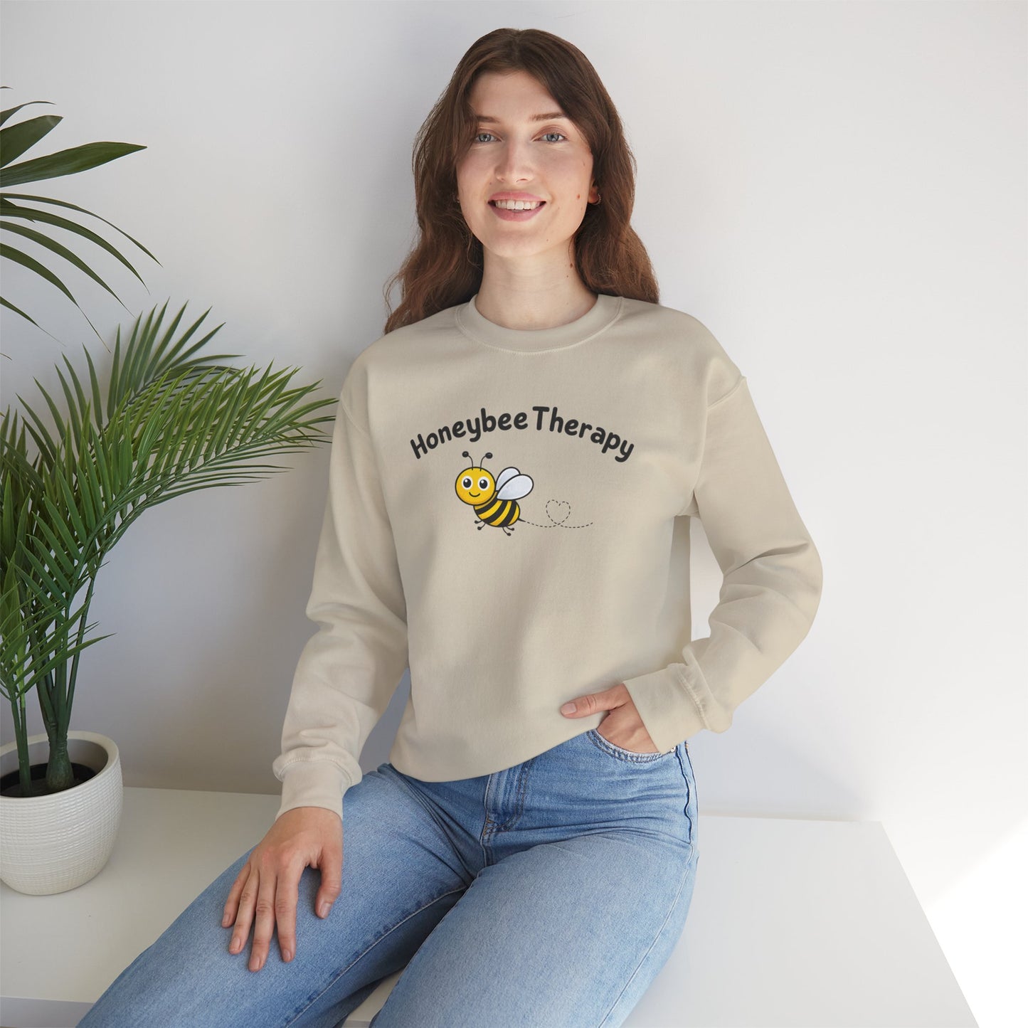 Honeybee Therapy - Logo Fleece Crewneck Sweatshirt
