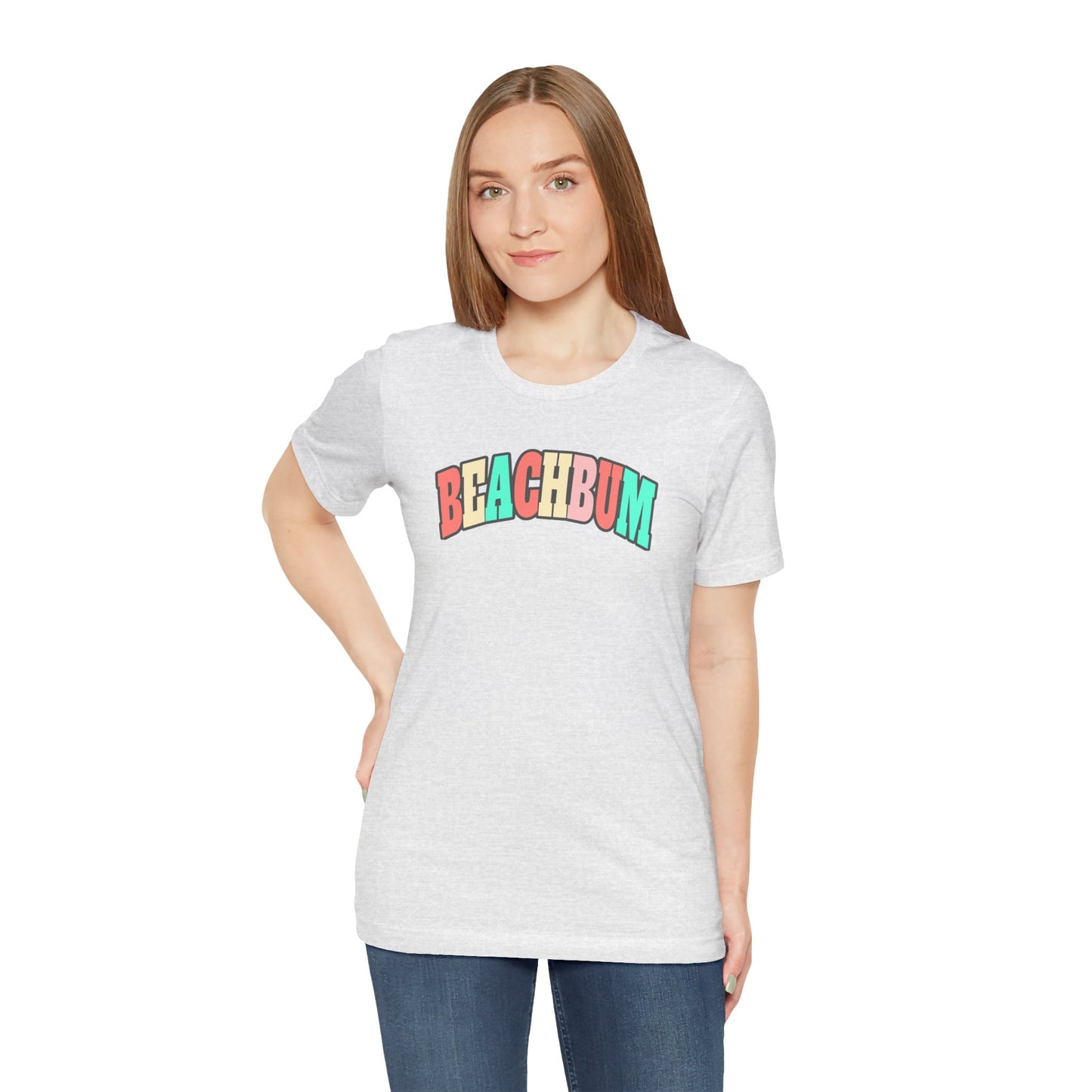 Beach Bum Unisex Tee, Summer Vibes Shirt, Casual Wear, Beach Party Top, Gift for Travel Lovers, Relaxed Summer Attire