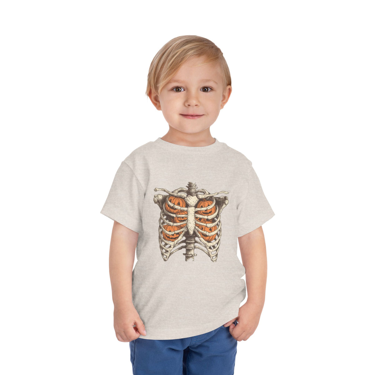Toddler Pumpkin Skeleton Tee